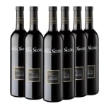 Seis botellas de vino tinto de Valdepeñas Pata Negra por 14,40€