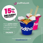 Código 15% Descuento en tu proximo pedido de Padthaiwok