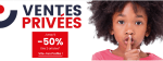 50% de réduction sur toutes vos sélections d'articles chez Idkids.