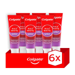 Pack 6 Pasta de dientes blanqueadora Colgate Max White Purple Reveal 75m por 11,50€