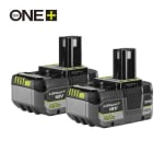 1+1 gratis op ONE+ 18V Accu's RB1850X2 bij Ryobi