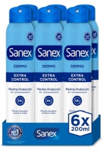 Pack de 6×200ml Sanex Dermo Extra por 10,14€.