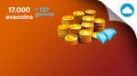 17.000 Avacoins + 120 Gemas - Avakin Life