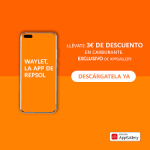 Descarga la aplicación Waylet y recibe 3€ en combustible