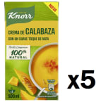 5 Botes de Knorr Crema de Calabaza 500ml por 6.13€