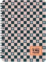 Mr. Wonderful - Libreta a5 festival rosa y negro go with the flow por tan sólo 3€
