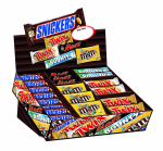 Topsellerbox met 72 repen (mars,bounty,twix,snickers) voor €27,49