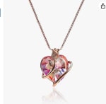 LEKANI Eterna Amor Joyas Mujer Plata Collares Corazon con Cristal de Austriacos por 31,99€