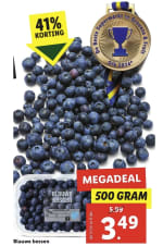 500 gram Blauwe Bessen voor €3,49
