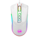Mouse Gamer da Redragon, modelo Cobra RGB Lunar White - R$ 89,99