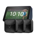 Blink Outdoor Cámara de seguridad HD (3 cámaras) + Echo Show 5 (2.ª generación, modelo de 2021), Azul por 135,99€.