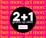 2+1 gratis op bijna alles bij Lucardi