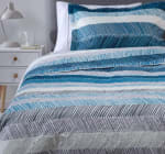 Cubrecama Estampado 1.5 Plazas Azul por $16.141
