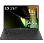 LG Gram 16Z90S-G.AA55B - Portátil Ultraligero de 40.6 cm (16") 2560x1600, Panel IPS Antirreflejo, Intel® Core™ Ultra , 16 GB RAM, 512GB SSD, 1,199 g, Batería 24.5 horas, Win11 por 799€