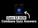 3$ GRATIS en coinbase con encuesta XCN