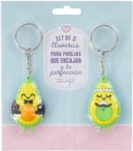 Mr. Wonderful Set de 2 llaveros para parejas que encajan a la perfección