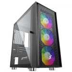 Gabinete Gamer da SuperFrame, modelo Wind Mid Tower com 3 Fans - R$ 199