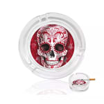 2x1 Cenicero Vidrio Cráneo ''Sugar Skull Hearts''
