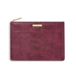 Celine Faux Croc Perfect Pouch in Burgundy for £11.99.
