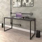 Escrivaninha Trevalla Kuadra Industrial 150cm Preto Onix - R$ 255,55
