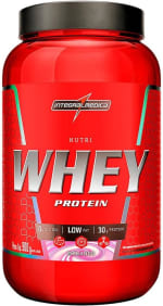 Whey Protein, sabor Morango da Integralmedica de 907g - R$ 59,92