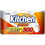 Papel Toalha Kitchen Jumbo Folha Dupla - Pack com 3 rolos de 180 unidades - R$ 13,41