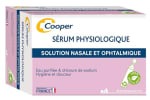 Boite de 30 unidoses de Sérum physiologique Cooper 5ml à 1,99€