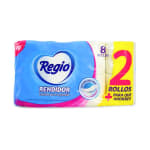 Papel Higiénico Regio Rendidor 8 Rollos 300 hojas por $29.99 en Waldos