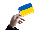 Bestel gratis Oekraïense vlag stickers