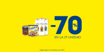 -70% en la 2ª unidad en multitud de productos