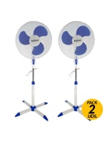 Pack de 2 Ventiladores de Pie Levante FS-40-A2 Helios Home 16" 45W 125 cm por 25,99€