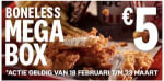 KFC Boneless Mega Box voor €5