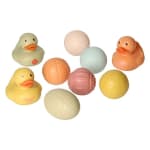 55% korting op Badspeelgoed Set Met Sensorische Badballen & Badeendjes Pastel bij Lobbes