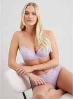 Shop a lilac broderie full cup padded bra from Argos for £4.20