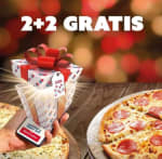 Dominos pizza 2+2 gratis