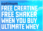 FREE Shaker when you buy Ultimate Whey Products
