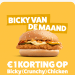 €1 korting op een Bicky Crispy Chicken