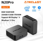 Teclast N20 Pro, Mini Pc Computer Intel N95, 8GB/256GB voor €83,57 dmv code bij Aliexpress