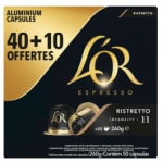 Capsules Café Ristretto L'or, 40+10 capsule à 9,99€