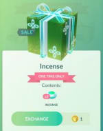 Pokemon Go 3x incense voor 1 pokecoin in PokemonGoo
