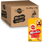 12 x 500g de Pedigree Markies Galletas para Perro Rellenas por solo 18€