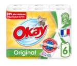 Paquet de 6 rouleaux d'essuie-tout Okay à 5,19€