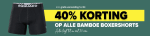 40% korting op bamboe boxershorts
