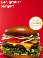 Gratis burger bij je bestelling bij Burgerme