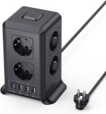 Torre Regletas Enchufes Regleta USB 8 Tomas de AC y 4 USB por 20,49€