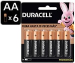 6 Pilas Duracell "AA" por $96.10 en Amazon