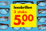 Leesbrillen 3 stuks voor €5 bij Wibra