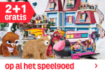 2 + 1 gratis op speelgoed en kerstartikelen bij Fun