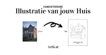 10% korting op een Illustratie van jouw huis bij Artli.nl