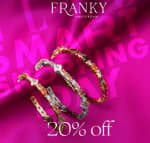 20% korting op alles bij Franky Amsterdam